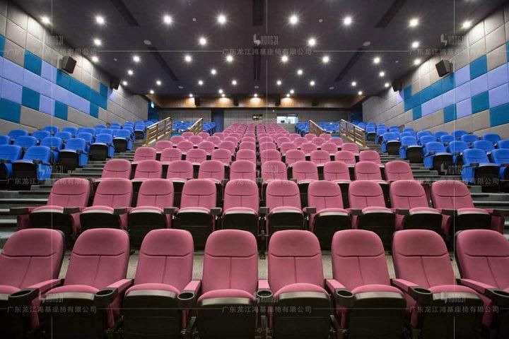 Push Back Media Room Home Cinema Reclining Cinema Auditorium Movie Theater Sofa