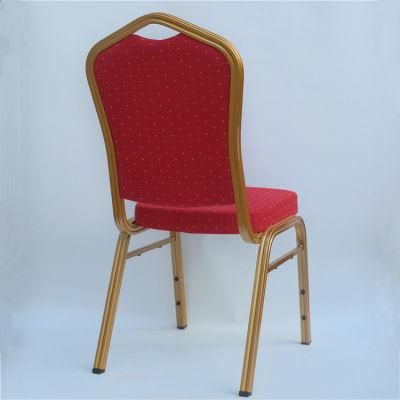 Yc-Zl22-03 Cheap Wholesale Dubai Used Stackable Gold Metal Hotel Banquet Chair for Restaurant
