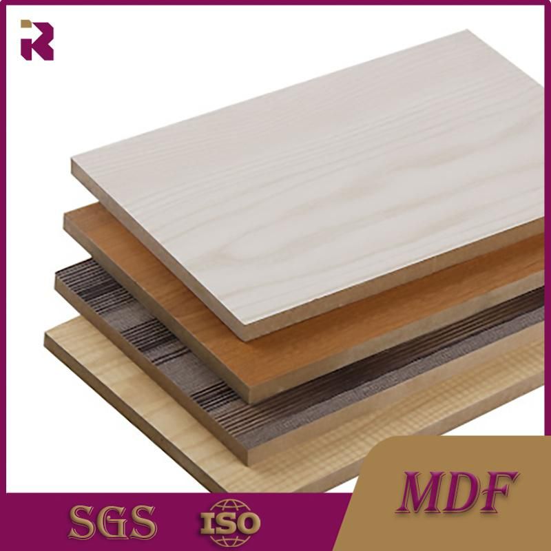 Factory Direct Sale Black Melamine MDF Wood Panel Service