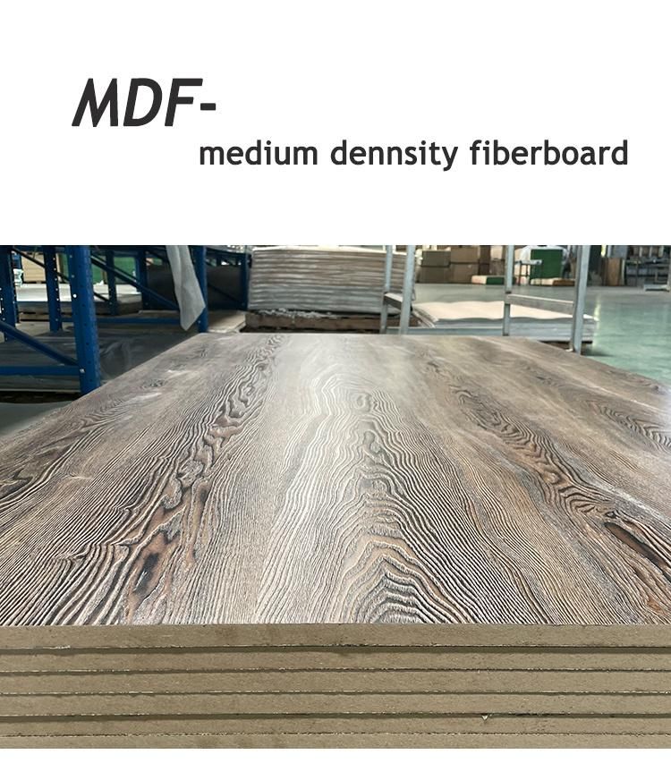 E1 Furniture Melamine MDF China UV Coated Wood Board MDF Melamine Table Top