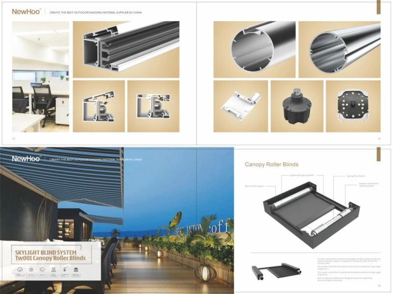Metal Shutter Exterior Decorative High Performance Aluminum Exterior Blind Zip Blinds Outdoor Fabric Customized Professional Supplier