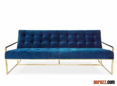 Modern Design Fabric PU Sofa Hotel Furniture 3 Seat Sofa Goldfinger Chiair