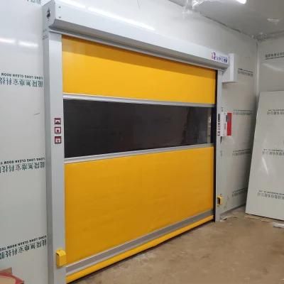 Parking Lot Soft Customized Electric Fast Roller Blinds Fast Rolling Door Clean Rooms