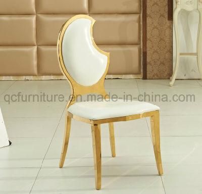 Stainless Steel White PU Material and Dining Chair Specific Use