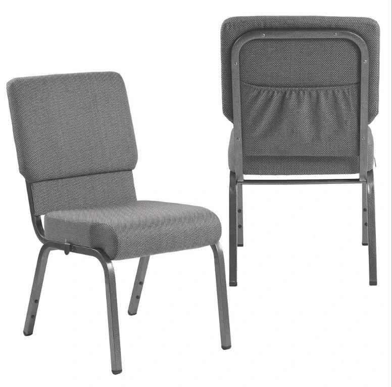 Low Price Custom Armless Hotel Indoor Frame Padded Church Chair