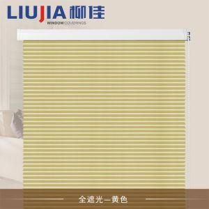 Manual Pleated Zebra Blind with Pleated Fabric