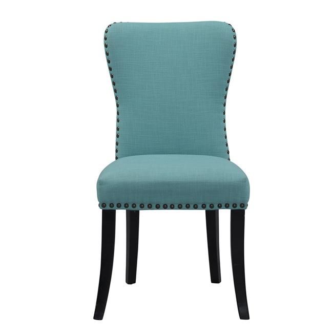 Simple Wood Stool Fabric Leisure Sofa Furniture Chair Blue