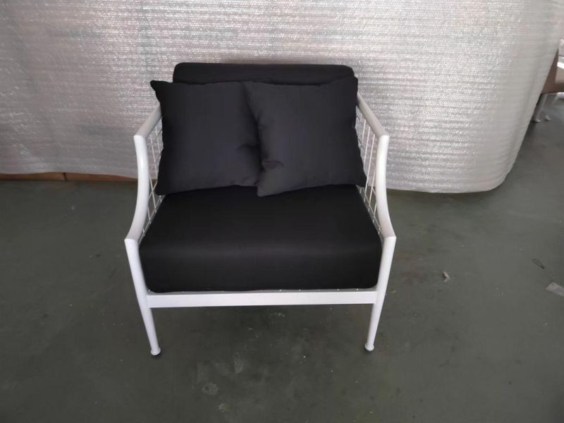 Event Furniture Metal Wire Fabric Upholstery Lounge Chair