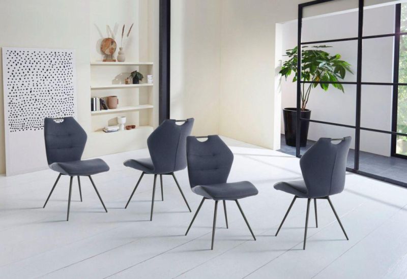Hot Sale High Quality Home Furniture High Quality Luxury Modern Metal Legs Velvet Design Dining Chairs