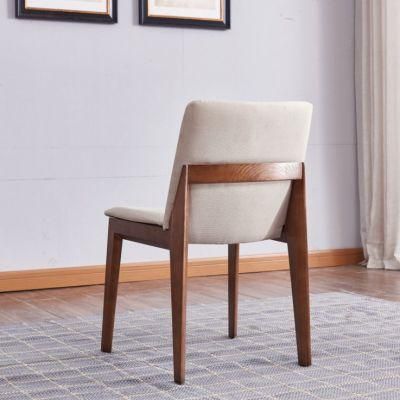 Fabric Dining Chair Wood Chair From Solid Wood Furniture Manufacturer / Factory