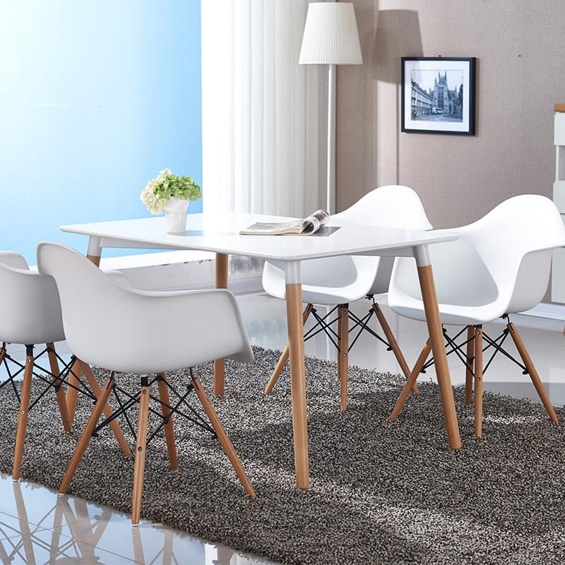 Restaurant Furniture Cuisine Protege Fauteuils Sillas PARA Restaurante Dining Chairs Modern White Plastic Molded Chairs