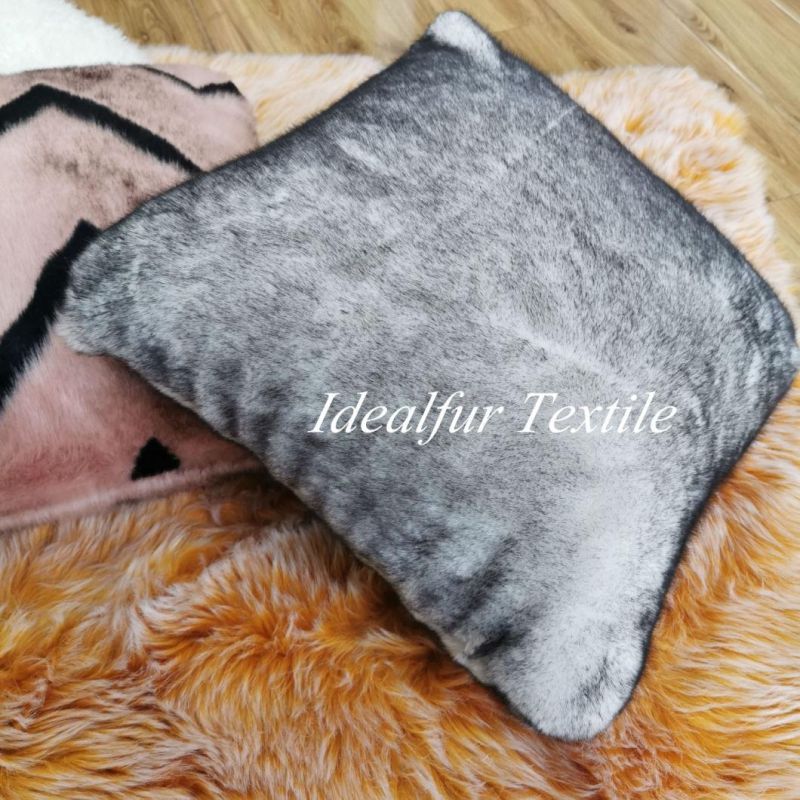 Faux Fur Decorative Sofa Cushion Pillow