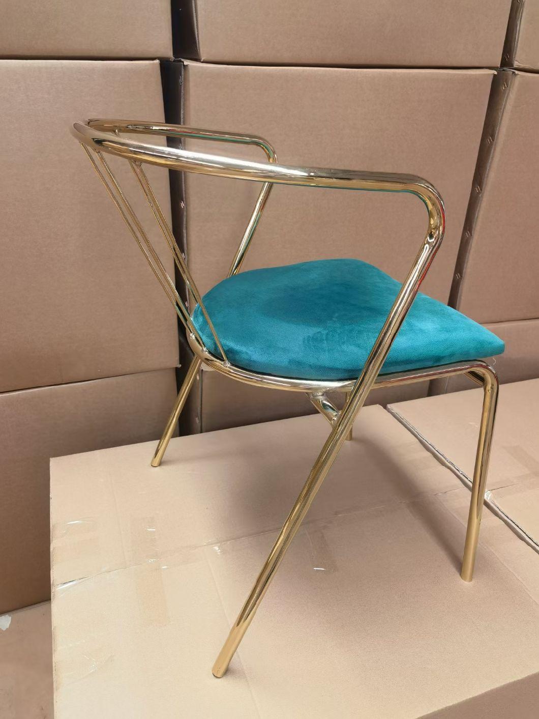 Professional Factory Luxury Nordic Custom Luxury Velvet Dining Chair Modern