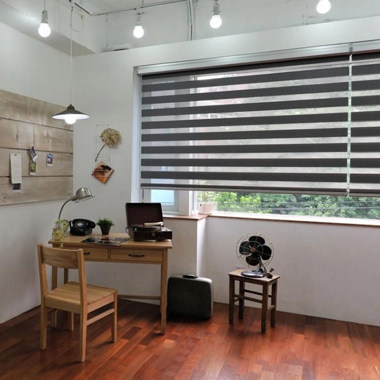 Full Blackout Curtains Zebra Blinds Double Layer Roller Blinds Customized Size Curtains for Living Room