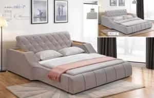 Hot Sale Furniture Modern Fashion Living Room Furniture/Fabric Bed Storage Handrail