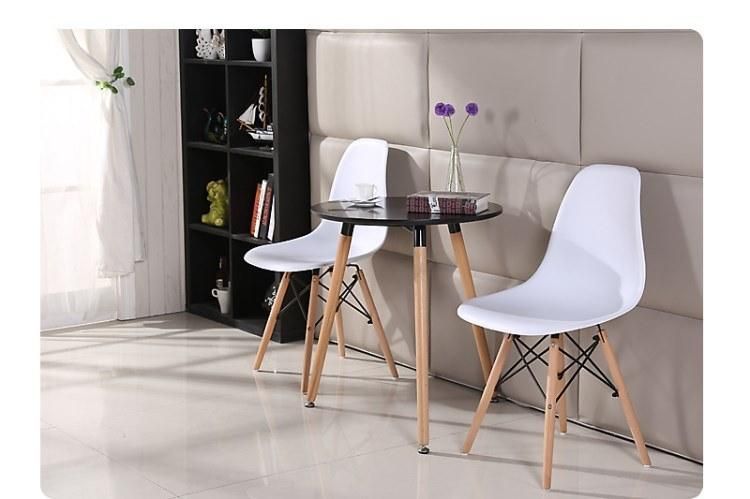 French 4 Seater Dining Table with Chairs 80*80 Round MDF Table for Dining Room