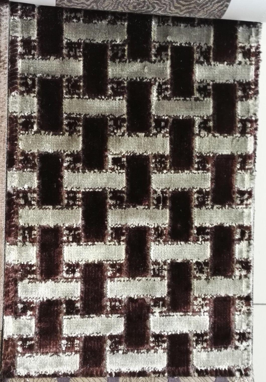 Hotel Textiles New Design Cut Velvet Upholstery Cushion Almohada Fabric