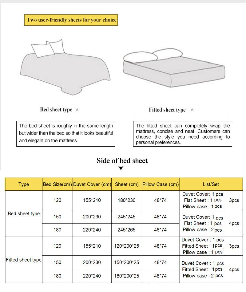 Luxurious Modern Design Bedding Set Cotton Fabric Comfortable for Double Bed Bedsheet