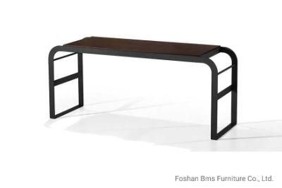 Popular Practical Leisure Metal Frame and Wooden Sofa Coffee Table