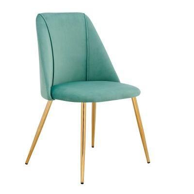 Furniture Upholstered Velvet Fabric Back Dining Living Wedding Room Restaurant Chair