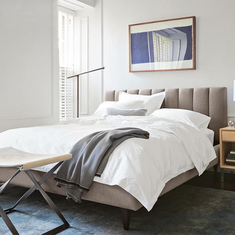 Wholesale/OEM/ODM Bedroom Furniture Flat Bed King Bed