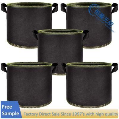 5-Pack Heavy Duty Nonwoven Plant Fabric Pots with Handles
