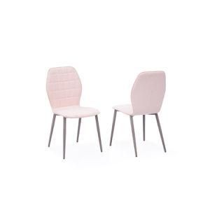 Restaurant Comfort Upholstered Cafe Metal Design Dining Chair