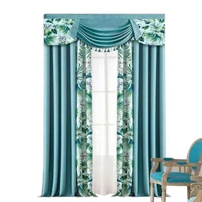 Wholesale Hot Sale Light Green Home Textile Print Fabric Fabric Curtain