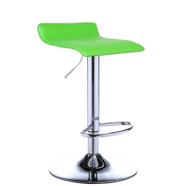 Rotating High Bar Chair with Foot Rest Europe Style Cheap Faux Leather Adjustable Bar Stool