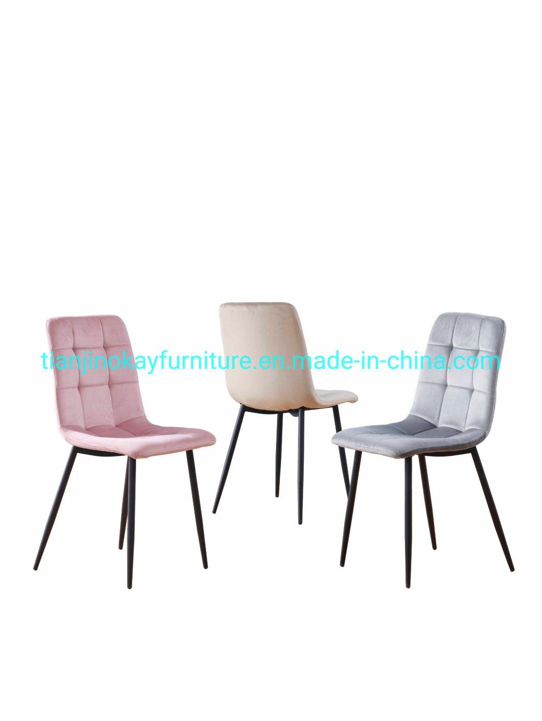 Nordic Velvet Fabric Chair for Dining Room Dining Sets