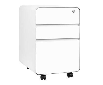 Gdlt 3 Drawer Steel Storage Cabinets Mobile Pedestal Cabinet for A4 Letter Legal Size
