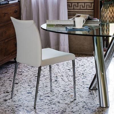 CFC-05 Dining Chair/Microfiber Leather//High Density Sponge//Metal Base/Italian Sample Style Furniture in Home and Hotel