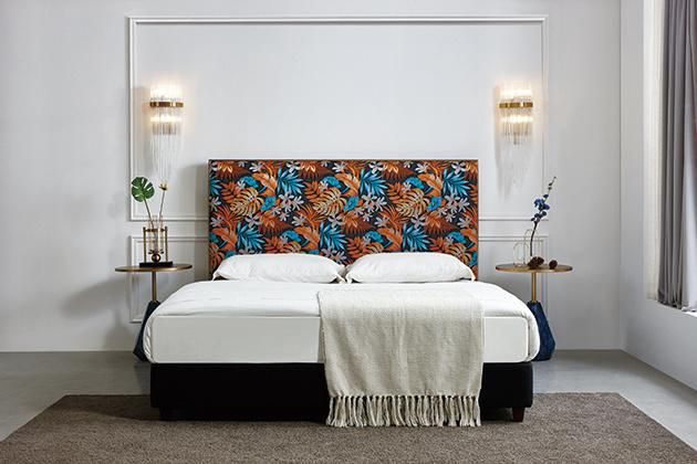 Luxury Upholstered Velvet Bed Hotel Bedroom Sets Single Queen King Size Bed Room Furniture