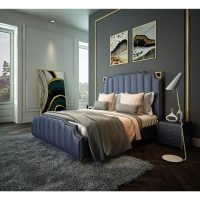 Modern Style Wooden King Bed Home Bedroom Furniture