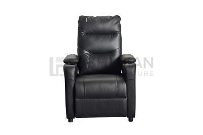 Elegant Black Color Synthetic Leather Chair Living Room Home Furniture Sofa