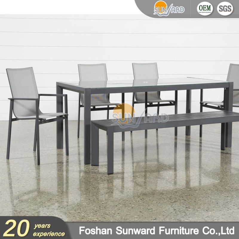 Aluminum Dining Set Garden Furniture Balcony Dining Room Furniture Sets Patio Outdoor Furniture