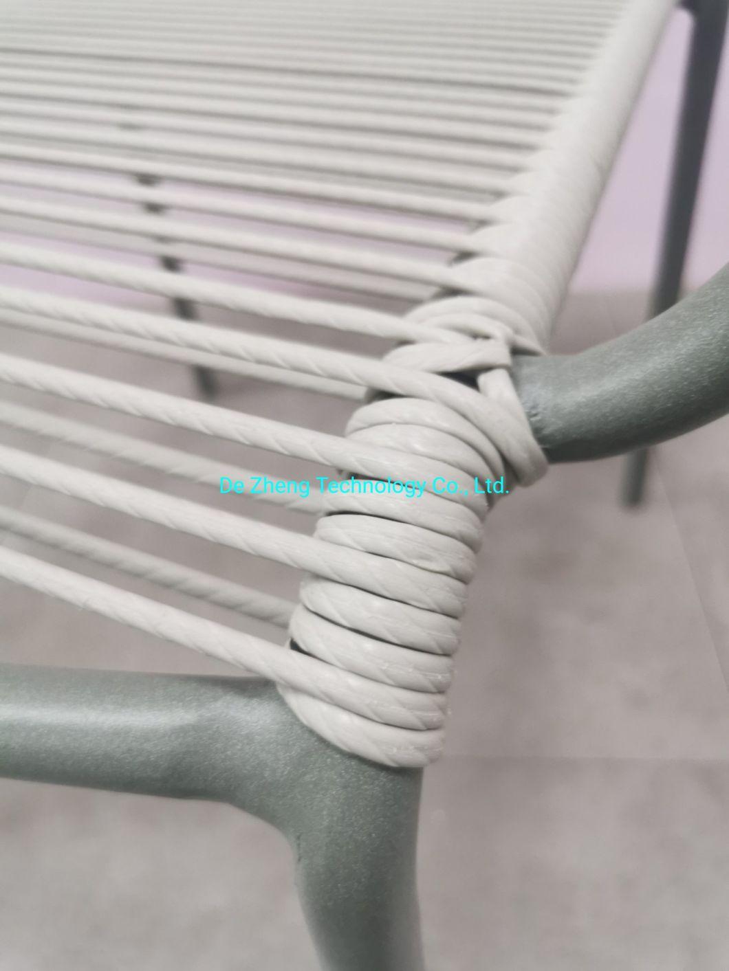 Wholesale Price Aluminum PE Rattan Handcraft Dining Sets 4 Chairs Patio Garden Rattan Modern Balcony Furniture Outdoor