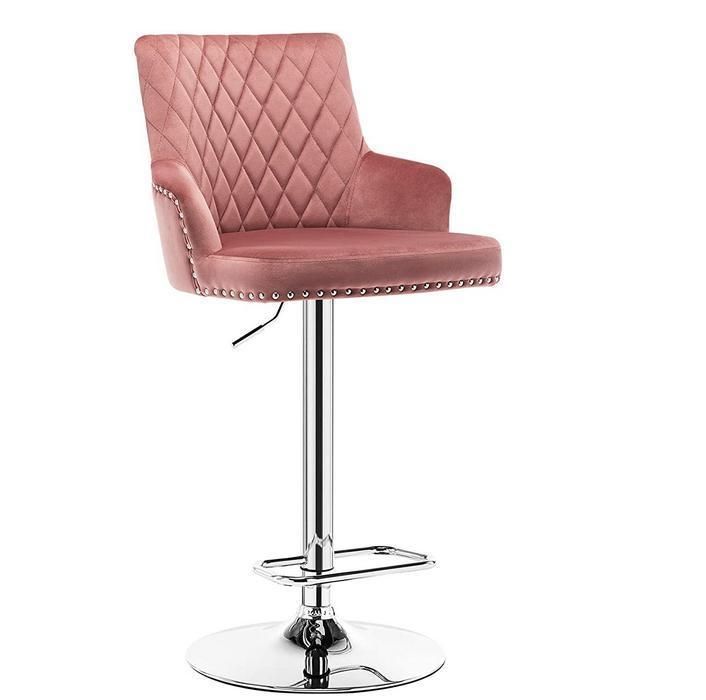 Metal Bar Stool Fabric Swivel Gas Lift Bar Chair/Office Chair/Leisure Chair