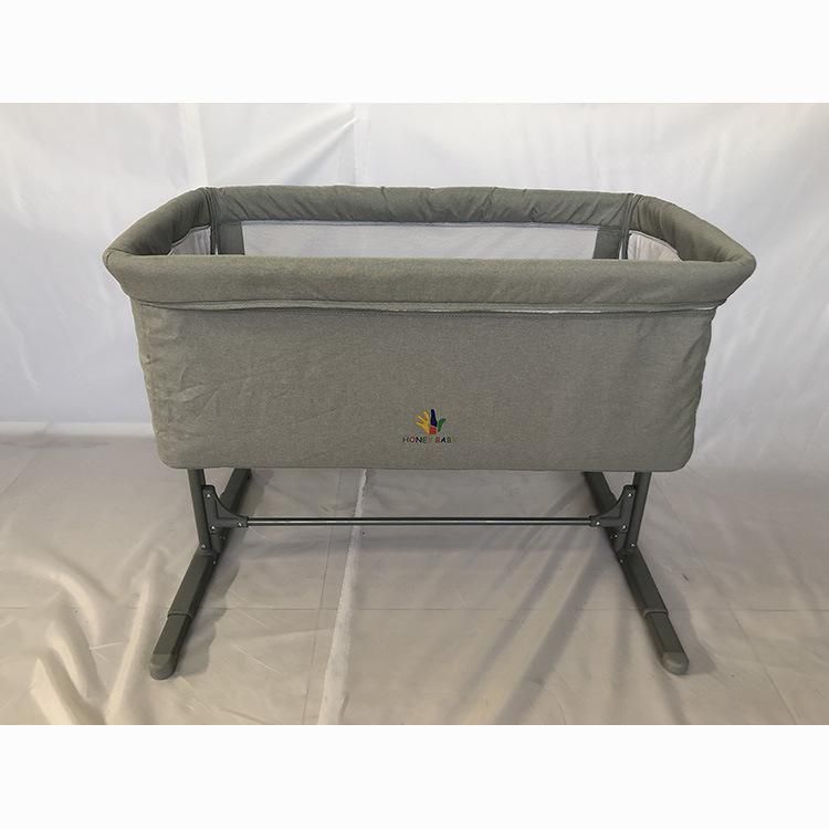 Mamakids S12-7 New Plastic Baby Playpen European Standard Hot Sale Baby Travel Cot with Changing Table Grey Gray Ash