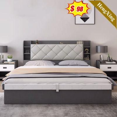 Bedroom Modern Upholstery Leather Living Room Furniture Double Bed Bed Room King Sofa Bed