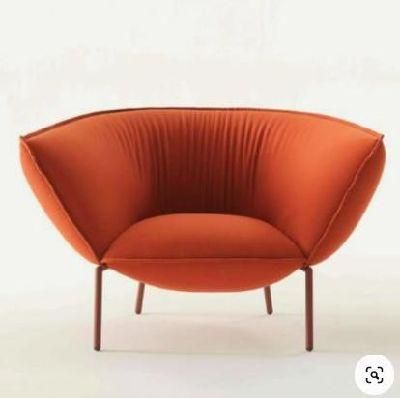 Factory Wholesale Quality Assurance Modern Velvet Upholstered Sofa Arm Stool Chair for Living Room