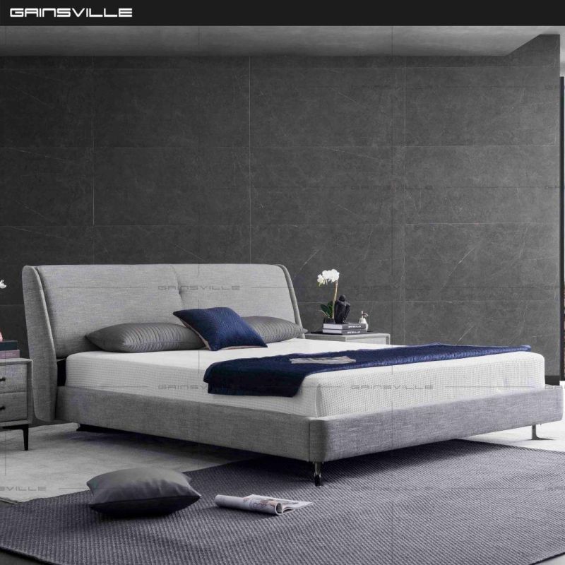 New Design Bed Wall Bed King Bed Sofa Bed Soft Fabric Bed Double Bedroom Furniture