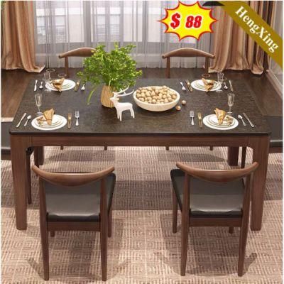 Minimalist Marble Home Restaurant Dining Furniture Modern Wooden Restaurant Table Dining Table (UL-21LV2016)