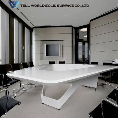 New Design Acrylic Solid Surface Top Meeting Table for Boardroom