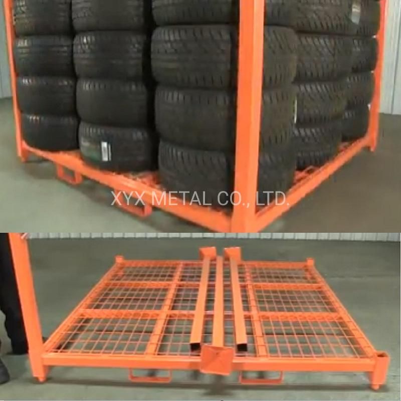 DIY Car Garage Tire Storage Rack