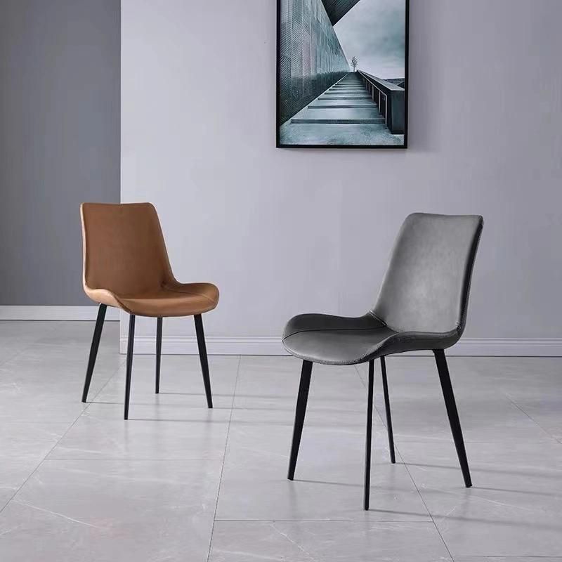 Okay Luxury Nordic Design Dinning Furniture Sillas Metal Leg Upholstery Fabric Modern Velvet Dining Chairs for Dining Room Restaurant