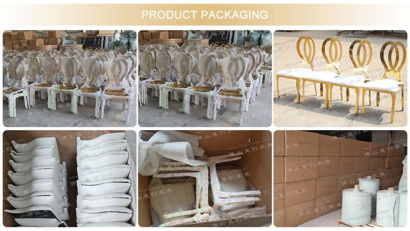 Ycx-Ss50 Modern Gold Stainless Steel Dining Chair for Wedding