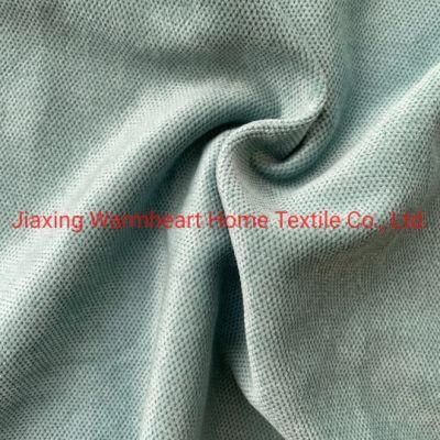 China Home Textile Spot Waterproof Functional Sofa Material Furniture Cloth Upholstery Fabric Fake Linen Fleeced Velvet Velboa Fabric (JX010)
