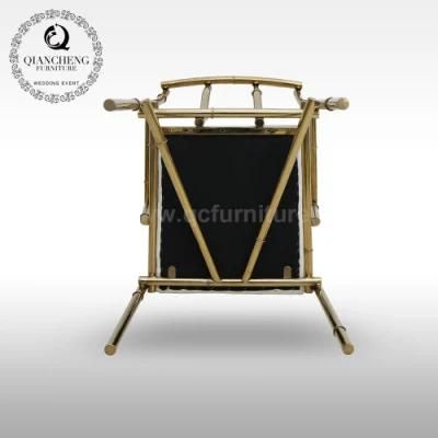 Luxury Wholesale Stainless Wire Golden Chiavari Metal Chairs