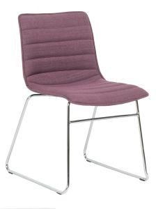 Modern Metal Dining Chair for Home with Fabric Upholstered in Different Color